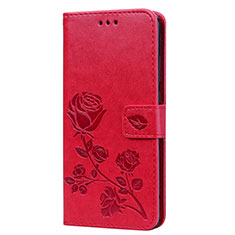 Funda de Cuero Cartera con Soporte Carcasa L07 para Huawei Honor View 10 Lite Rojo