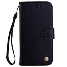 Funda de Cuero Cartera con Soporte Carcasa L07 para Huawei Nova 3e Negro