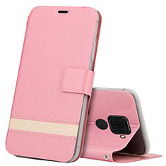 Funda de Cuero Cartera con Soporte Carcasa L07 para Huawei Nova 5z Rosa