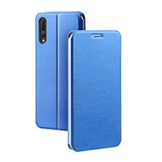 Funda de Cuero Cartera con Soporte Carcasa L07 para Huawei P20 Pro Azul