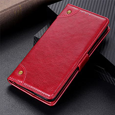 Funda de Cuero Cartera con Soporte Carcasa L07 para Oppo A53 Rojo