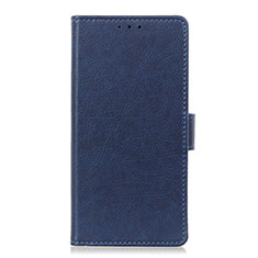 Funda de Cuero Cartera con Soporte Carcasa L07 para Oppo A91 Azul