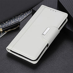 Funda de Cuero Cartera con Soporte Carcasa L07 para Samsung Galaxy M11 Blanco