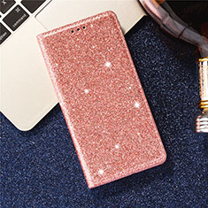 Funda de Cuero Cartera con Soporte Carcasa L07 para Samsung Galaxy S20 5G Oro Rosa