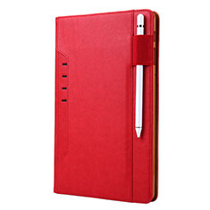 Funda de Cuero Cartera con Soporte Carcasa L07 para Samsung Galaxy Tab S6 10.5 SM-T860 Rojo