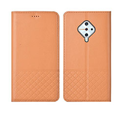 Funda de Cuero Cartera con Soporte Carcasa L07 para Vivo S1 Pro Naranja