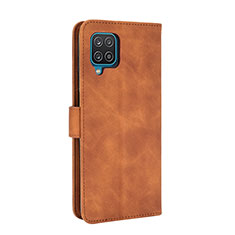 Funda de Cuero Cartera con Soporte Carcasa L07Z para Samsung Galaxy A12 5G Marron