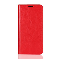 Funda de Cuero Cartera con Soporte Carcasa L08 para Huawei Honor V10 Lite Rojo