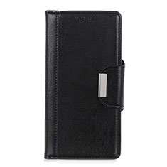 Funda de Cuero Cartera con Soporte Carcasa L08 para Huawei Y7p Negro