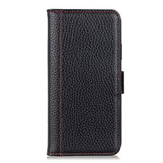 Funda de Cuero Cartera con Soporte Carcasa L08 para Motorola Moto G Stylus Negro