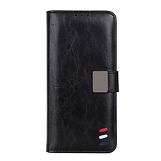 Funda de Cuero Cartera con Soporte Carcasa L08 para Motorola Moto G9 Power Negro