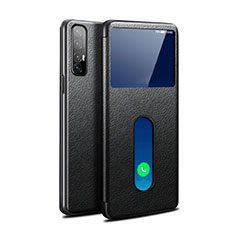 Funda de Cuero Cartera con Soporte Carcasa L08 para Oppo Find X2 Neo Negro