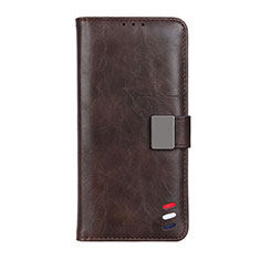 Funda de Cuero Cartera con Soporte Carcasa L08 para Realme X7 Pro 5G Marron