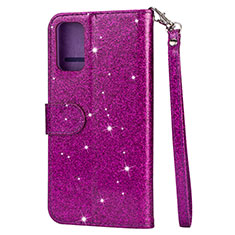 Funda de Cuero Cartera con Soporte Carcasa L08 para Samsung Galaxy S20 5G Morado