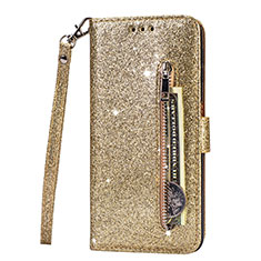 Funda de Cuero Cartera con Soporte Carcasa L08 para Samsung Galaxy S20 Ultra 5G Oro