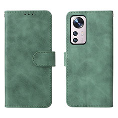 Funda de Cuero Cartera con Soporte Carcasa L08 para Xiaomi Mi 12S Pro 5G Verde