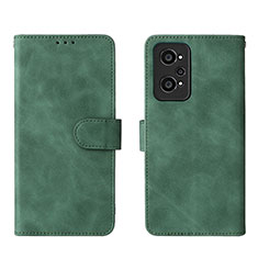 Funda de Cuero Cartera con Soporte Carcasa L08Z para Realme Q5 Pro 5G Verde