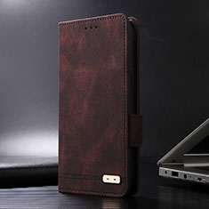 Funda de Cuero Cartera con Soporte Carcasa L08Z para Xiaomi Poco X3 NFC Marron