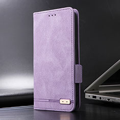 Funda de Cuero Cartera con Soporte Carcasa L08Z para Xiaomi Poco X3 Pro Morado