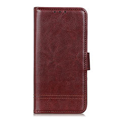 Funda de Cuero Cartera con Soporte Carcasa L09 para Huawei P smart S Marron