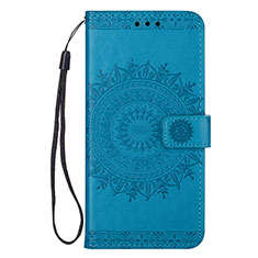 Funda de Cuero Cartera con Soporte Carcasa L09 para Samsung Galaxy S20 Ultra 5G Azul