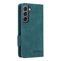 Funda de Cuero Cartera con Soporte Carcasa L09Z para Samsung Galaxy S21 5G Verde