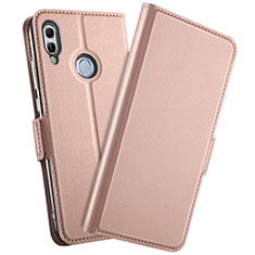 Funda de Cuero Cartera con Soporte Carcasa L10 para Huawei Honor 10 Lite Oro Rosa