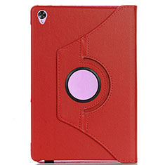 Funda de Cuero Cartera con Soporte Carcasa L10 para Huawei MediaPad M6 10.8 Rojo