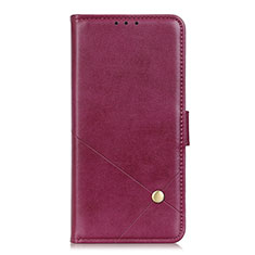 Funda de Cuero Cartera con Soporte Carcasa L10 para Oppo Reno5 Pro 5G Rojo Rosa