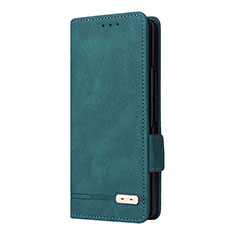 Funda de Cuero Cartera con Soporte Carcasa L10Z para Samsung Galaxy Z Fold3 5G Verde