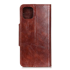 Funda de Cuero Cartera con Soporte Carcasa L11 para Huawei Honor 30S Marron