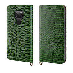 Funda de Cuero Cartera con Soporte Carcasa L11 para Huawei Mate 20 Verde