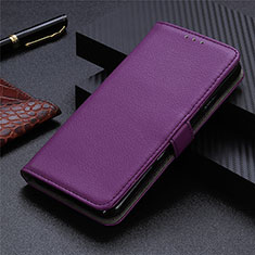 Funda de Cuero Cartera con Soporte Carcasa L11 para Realme X7 5G Morado