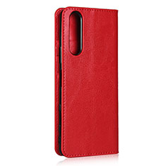 Funda de Cuero Cartera con Soporte Carcasa L11 para Sony Xperia 5 II Rojo