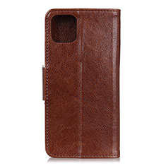 Funda de Cuero Cartera con Soporte Carcasa L12 para Huawei Honor 30S Marron