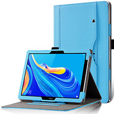 Funda de Cuero Cartera con Soporte Carcasa L12 para Huawei MediaPad M6 10.8 Azul Cielo