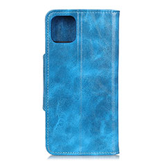 Funda de Cuero Cartera con Soporte Carcasa L12 para Samsung Galaxy A71 4G A715 Azul Cielo