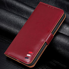 Funda de Cuero Cartera con Soporte Carcasa L12 para Samsung Galaxy M31 Rojo Rosa