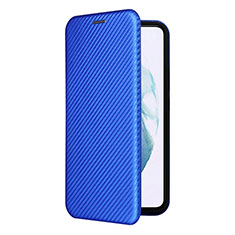 Funda de Cuero Cartera con Soporte Carcasa L12Z para Samsung Galaxy S21 5G Azul
