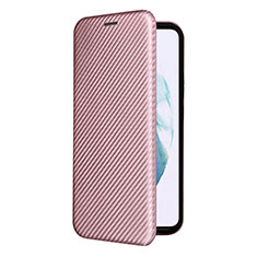 Funda de Cuero Cartera con Soporte Carcasa L12Z para Samsung Galaxy S22 5G Oro Rosa