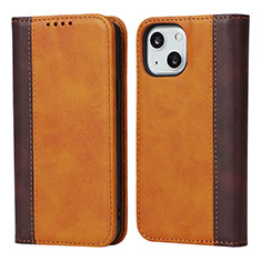 Funda de Cuero Cartera con Soporte Carcasa L13 para Apple iPhone 13 Mini Marron