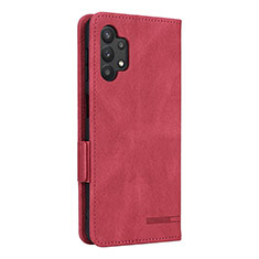 Funda de Cuero Cartera con Soporte Carcasa L13Z para Samsung Galaxy M32 5G Rojo
