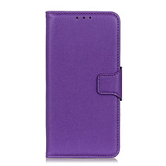 Funda de Cuero Cartera con Soporte Carcasa L14 para Huawei Nova 6 SE Morado