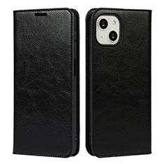 Funda de Cuero Cartera con Soporte Carcasa L17 para Apple iPhone 14 Plus Negro