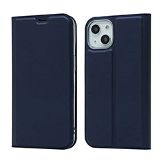 Funda de Cuero Cartera con Soporte Carcasa L18 para Apple iPhone 14 Plus Azul