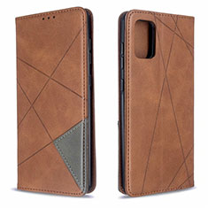 Funda de Cuero Cartera con Soporte Carcasa L18 para Samsung Galaxy A71 5G Marron