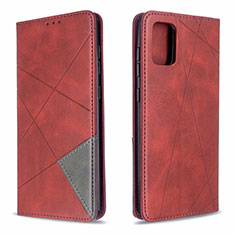 Funda de Cuero Cartera con Soporte Carcasa L18 para Samsung Galaxy A71 5G Rojo