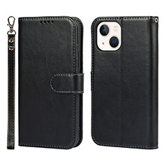 Funda de Cuero Cartera con Soporte Carcasa L19 para Apple iPhone 13 Mini Negro