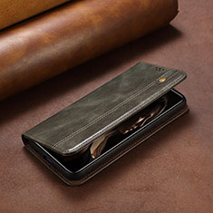 Funda de Cuero Cartera con Soporte Carcasa L24 para Apple iPhone 13 Pro Max Verde