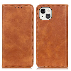 Funda de Cuero Cartera con Soporte Carcasa L26 para Apple iPhone 13 Marron